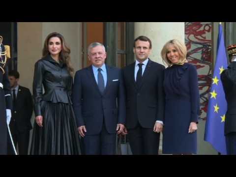 France's Macron meets with King Abdullah II of Jordan