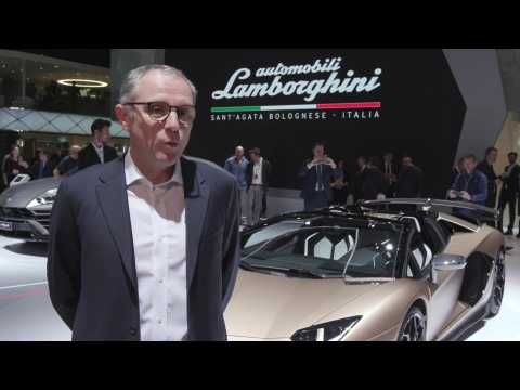 Lamborghini at Geneva Motor Show 2019 - Interview with Stefano Domenicali, CEO of Lamborghini