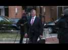 Paul Manafort's lawyer arrives at court ahead of sentencing
