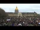Paris students gather en masse to protest climate change