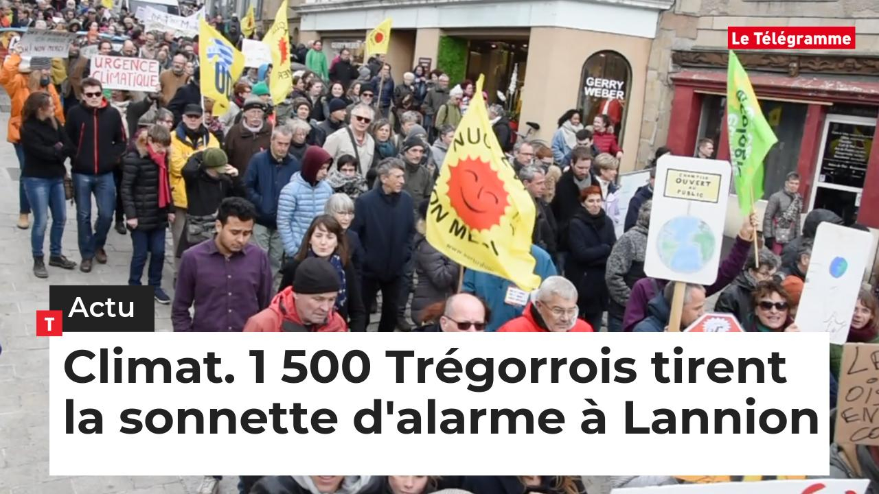 Climat. 1 500 Trégorrois tirent la sonnette d'alarme à Lannion (Le Télégramme)