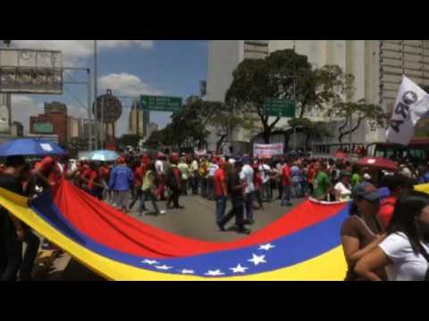 Venezuela: Maduro supporters demonstrate in Caracas