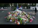 Floral tribute in Christchurch after attack on mosques