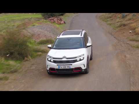 Citroen C5 Aircross SUV in Pearl white Driving Video