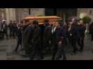 Niki Lauda's casket brought out of Vienna Cathedral
