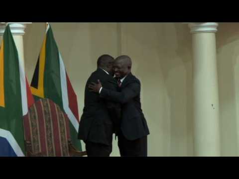 South Africa's cabinet ministers are sworn into their new roles