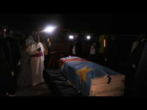 The remains of DR Congo's Etienne Tshisekedi arrive in Kinshasa