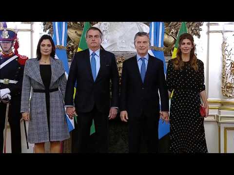 Brazil's Bolsonaro visits President Macri in Buenos Aires
