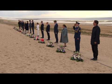D-Day: French and Canadian PMs honour fallen on Juno Beach