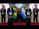 Brazilian and Argentine Presidents hold joint presser - Label : AFPTV - First images - Category : News