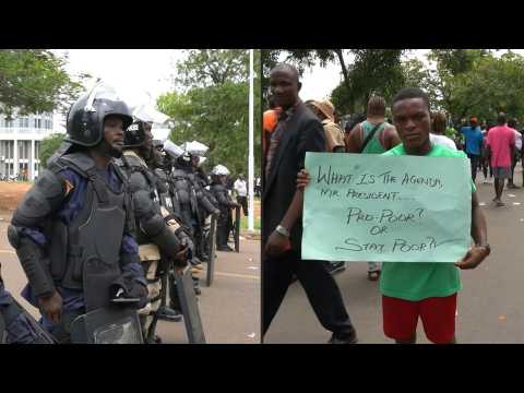 Protests continue in Monrovia amid strong police presence