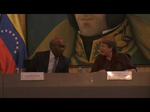 UN human rights chief Bachelet meets with Venezuela govt officials
