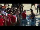 Les fans arrivent au stade pour la finale 'Ligue des champions'