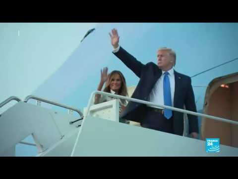 Trump arrives in UK for state visit