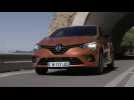 2019 All-new Renault CLIO in Orange Valencia Driving in Portugal