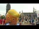 'Trump baby' blimp inflated in Parliament Square