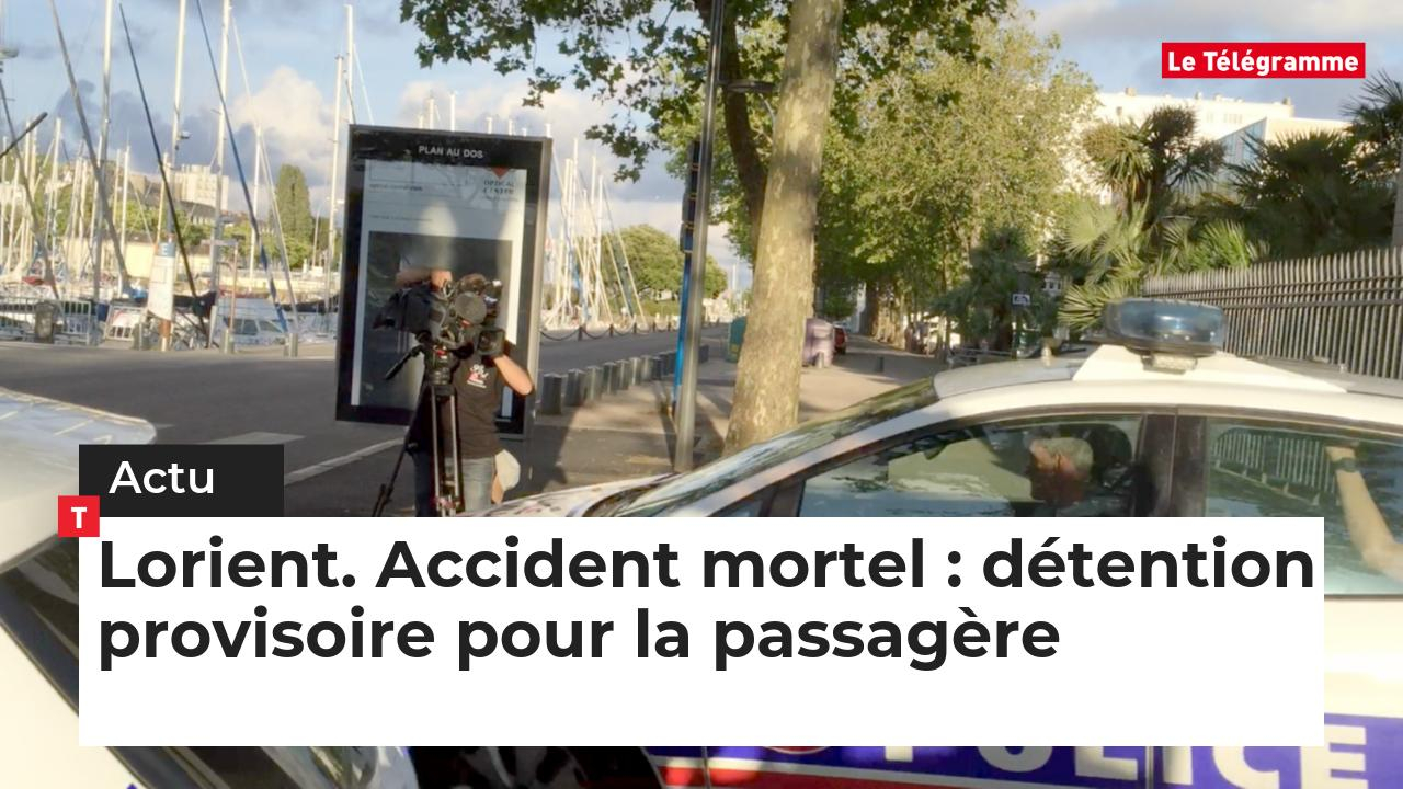 Lorient. Accident mortel : la passagère en détention provisoire (Le Télégramme)