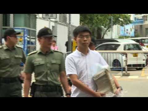 Hong Kong protest leader Joshua Wong released from prison