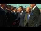France's Macron arrives at Le Bourget air show - Label : AFPTV - First images - Category : News