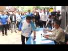 Outgoing Guatemala's President Jimmy Morales casts his vote - Label : AFPTV - First images - Category : News