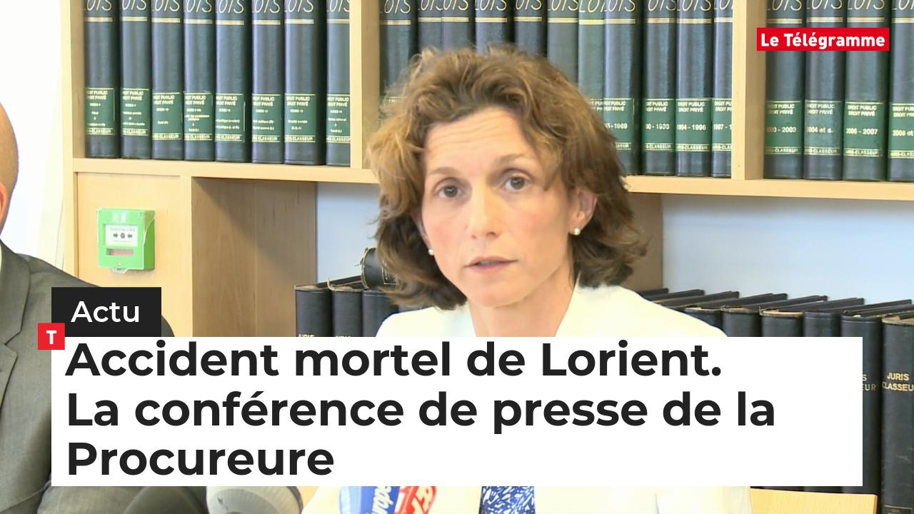 Accident mortel de Lorient. La conférence de presse de la Procureure (Le Télégramme)