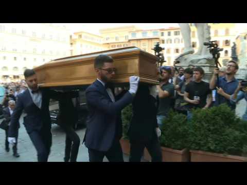 Italian film director Zeffirelli's coffin arrives in Florence