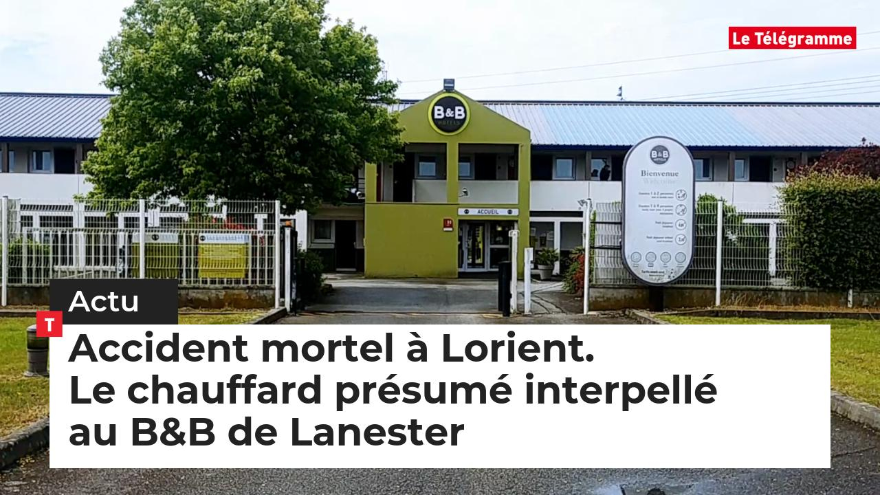 Accident mortel à Lorient. Le chauffard présumé interpellé au B&B de Lanester (Le Télégramme)