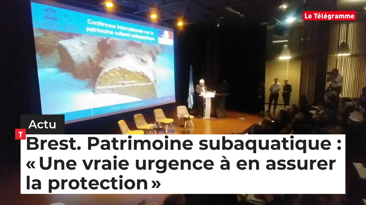 Brest. Patrimoine subaquatique : ​« Une vraie urgence à en assurer la protection » (Le Télégramme)