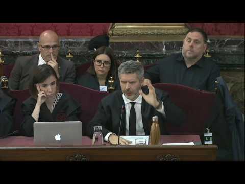Oriol Junqueras' lawyer begins to deliver plea in final hearings in trial of 12 Catalan leaders