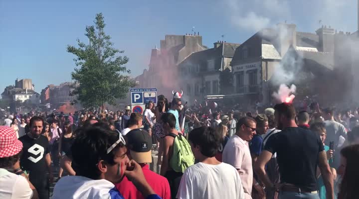France-Croatie (4-2). Les supporters bretons exultent ! (Le Télégramme)