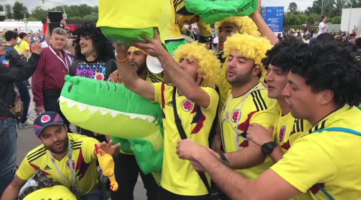Mondial. Les supporters colombiens attendent les Anglais de pied ferme ! (Le Télégramme)