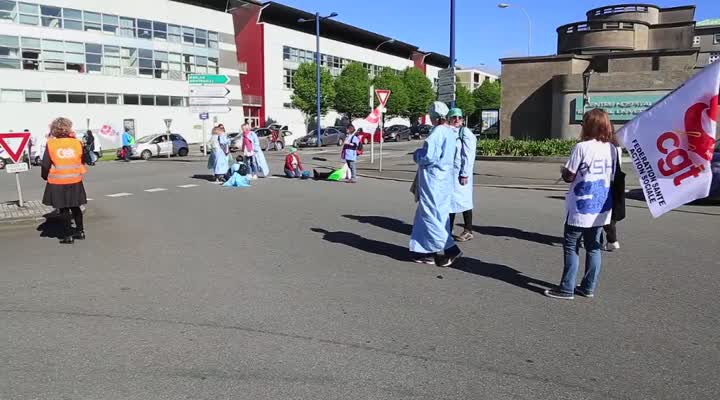 Brest. Urgences et blocs opératoires : 80 manifestants (Le Télégramme)