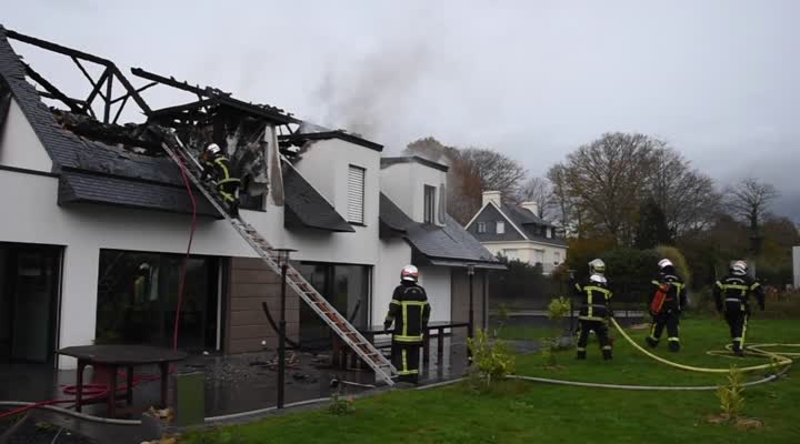 La Forêt-Fouesnant (29). Pavillon incendié : la propriétaire blessée (Le Télégramme)