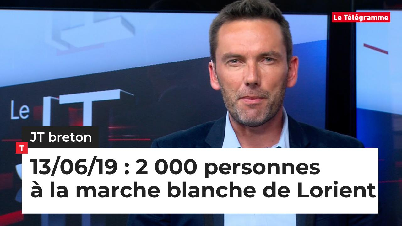 JT Breton du jeudi 13 juin 2019 : 2 000 personnes à la marche blanche de Lorient (Le Télégramme)
