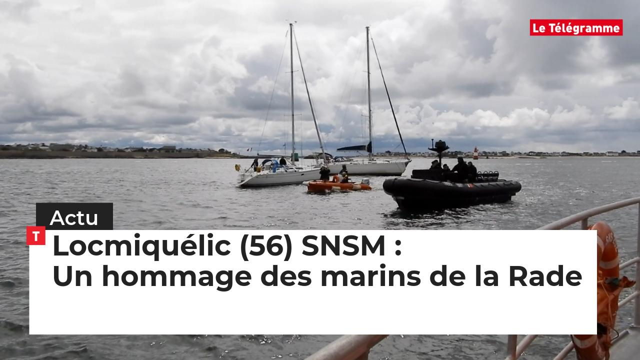 Locmiquélic (56) SNSM : Un hommage des marins de la Rade (Le Télégramme)