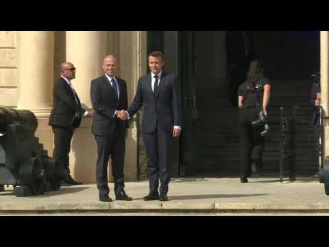 France's Macron arrives in Malta for Mediterranean countries summit
