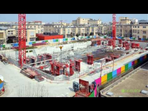 Modernisation hôpital E. Herriot à Lyon Timelapse