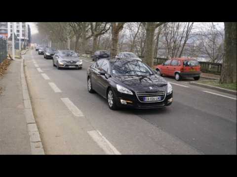 Manifestation de chauffeurs Uber à Lyon