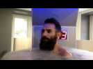 Yoann Stuck en pleine s&eacute;ance de cryoth&eacute;rapie - Label : Le Progrès - Category : Sport