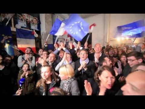 Présidentielle : ambiance au QG lyonnais d'En Marche! à 20 heures