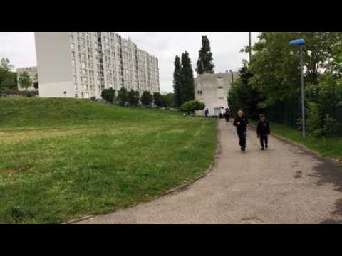 Les enfants du quartier des Vernes à Givors participent à un cross