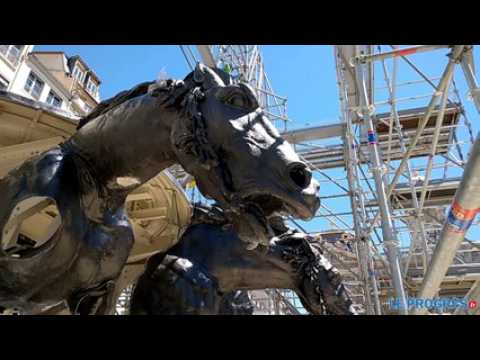 Lyon : la fontaine Bartholdi retrouve ses chevaux
