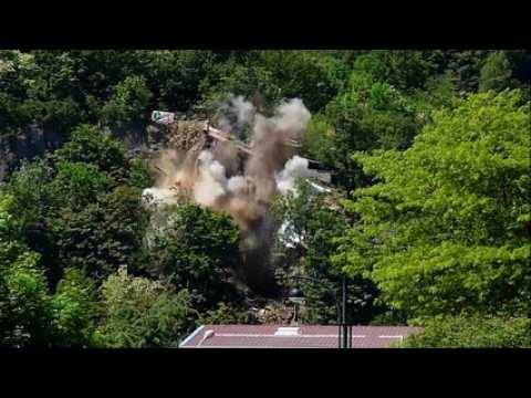 A47: la falaise de Corbeyre a été dynamitée