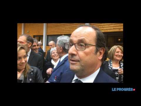Haute-Loire: François Hollande en visite à Vieille-Brioude