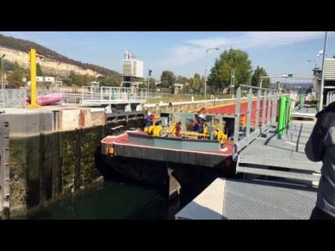 Ecluse de Couzon-Rochetaillée : un allongement de 9 mètres pour faire passer les convois géants