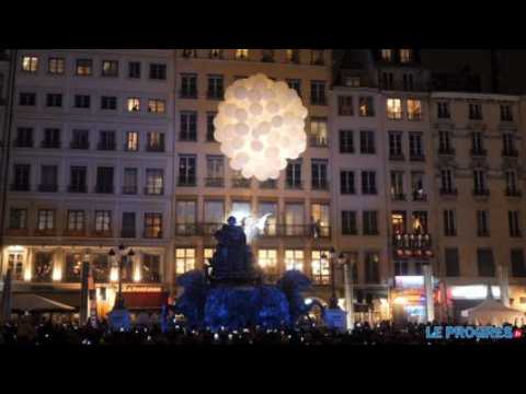 Lyon : la fontaine Bartholdi remise en eau