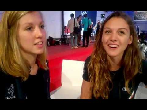 Escrime : Auriane Mallo et Manon Brunet tout sourire à...