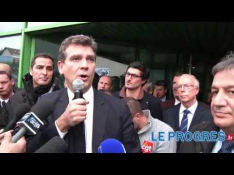 Arnaud Montebourg, un médiateur plein d'espoir chez Forgital