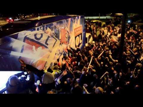 Après le derby, les supporters lyonnais accueillent leurs champions