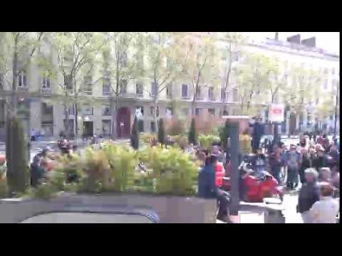 Manifestation des motards en colère à Lyon
